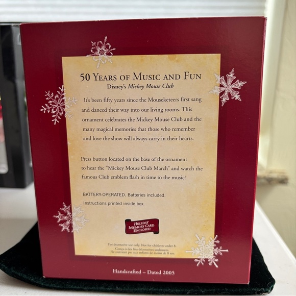 Hallmark Disney Mickey Mouse “50 Years of Music & Fun” Holiday Ornament NIB - Picture 2 of 3